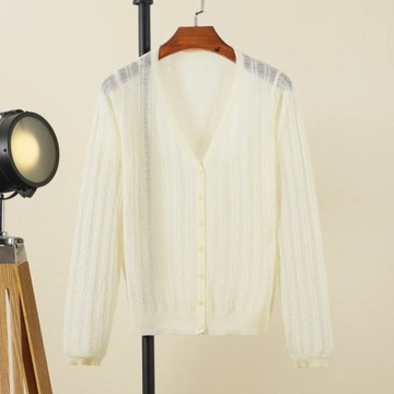 Black Summer Cardigan Women Tricot Outerwear Women