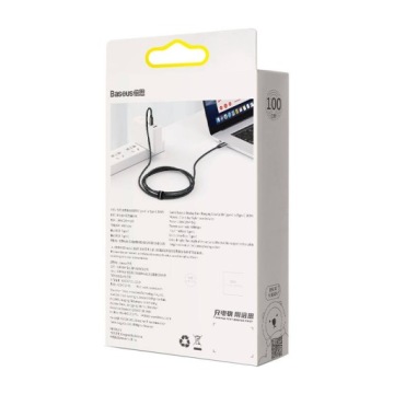 Кабель USB-C/USB-C, Baseus Display, 5А, 100Вт, 1м