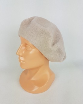 556 БЕРЕТ FEZKO СВЕТЛО-БЕЖЕВЫЙ размер 11,5 дюйма, большой