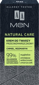 AA MEN NATURAL CARE Крем против морщин