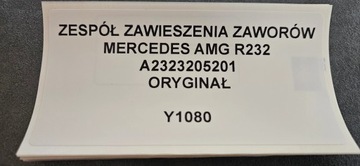 ZESPÓŁ ZAWIESZENIA ZAWORÓW MERCEDES AMG R232