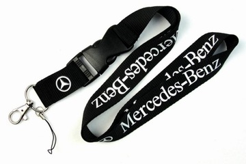 MERCEDES-BENZ SMYCZ DO TELEFONU KLUCZY DUŻE LOGO BLACK WHITE CZARNA BIAŁA