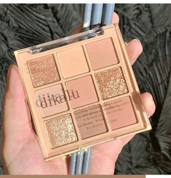 9-цветная палитра теней для век Glitter Pearly Eye