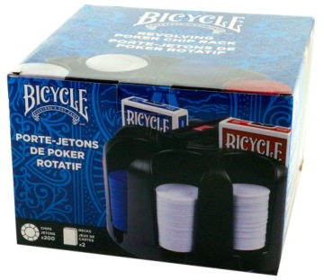 Игральные карты BICYCLE: 2 колоды + 200 фишек по 2 г. Набор для покера