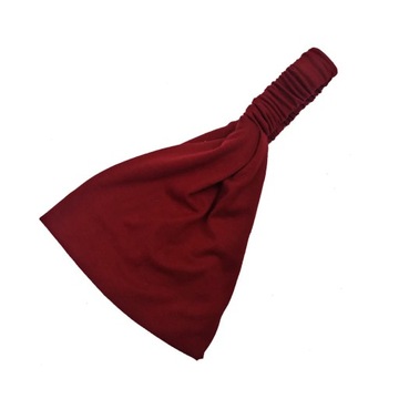 Women Lady Solid Color Lace Wide Elastic Headband Bandanas Head Wraps
