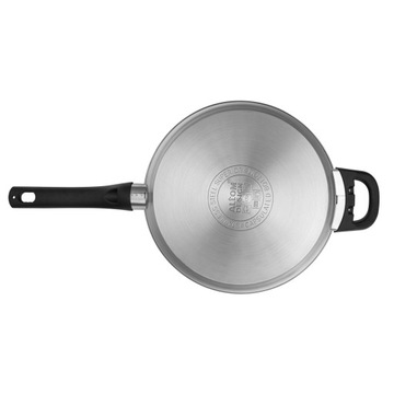 Сковорода с крышкой, глубокая нержавеющая сталь Altom Design Emilio, 24 см