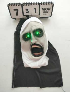 MASKA LATEKSOWA HORROR ZAKONNICA HALLOWEEN COSPLAY