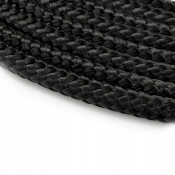 POLYPROPYLENE ROPE 3mm Braided Sailing Rope Universal Black Smooth 30m