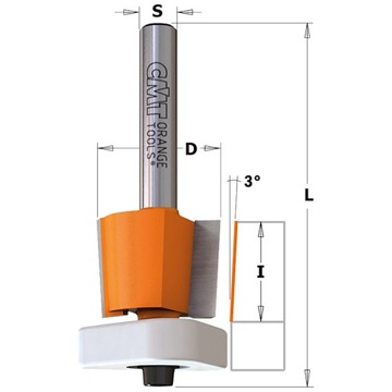 Frez do obcinania laminatu 6mm CMT 707.128.11