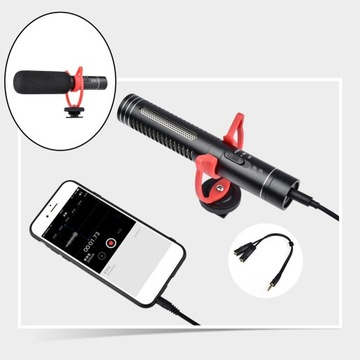 Уличный микрофон-пушка Комплект видеомикрофона с амортизатором, ветрозащитный хлопок