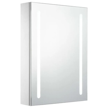 Szafka łazienkowa z lustrem i LED, 50 x 13 x 70 c