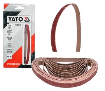 TAŚMA ŚCIERNA BEZKOŃCOWA dla YT-09741 P60 10x330mm 10 szt. YATO YT-09743