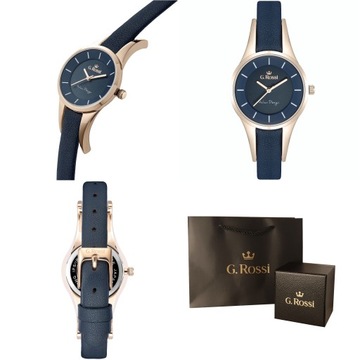 ЧАСЫ ЖЕНСКИЕ G. ROSSI ENRICA, КОЖАНЫЙ РЕМЕШОК