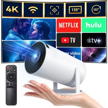 Мини-портативный 4K-проектор ANDROID 11 WIFI Белый
