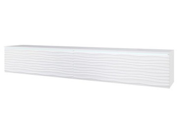 Lowboard APOLLO II szafka RTV 180cm półka pod TV, komoda MDF, fala