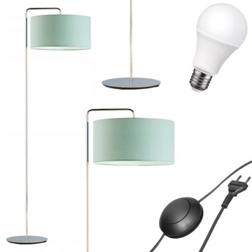 Lampa stojąca podłogowa abażur LED E27 pokój dziecka ŻARÓWKA