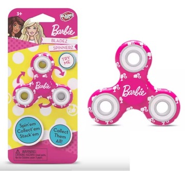 Barbie fidget spinner spiner spin`em metalowy WIEK 3+