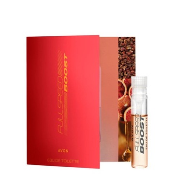 Avon Woda toaletowa Full Speed Boost tester ulotka z próbką 0,6ml