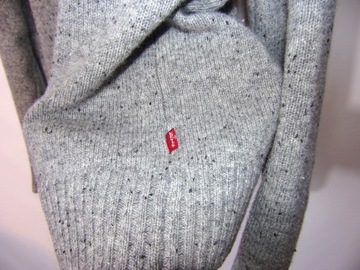 LEVIS sweter męski M/L melanż 100% wełna