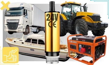 БОЛЬШОЙ НАСОС НАСОС ДЛЯ СЛИВА ТОПЛИВА СЫРОЙ НЕФТИ ВОДЫ ЭЛЕКТРИЧЕСКИЙ 24В