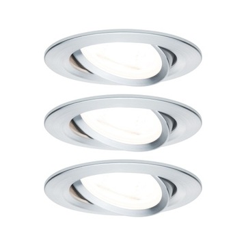 Paulmann Zestaw opraw NOVA LED 3x6,5W GU10 oczka