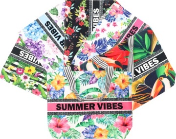 V2 SUMMER VIBES ПЛЯЖНАЯ СУМКА НА МОЛНИИ-ШОППЕР ПЛЯЖНАЯ СУМКА ДЛЯ ПИКНИКА MIX