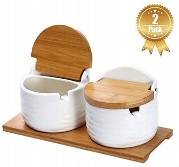 2szt Ceramiczna Cukiernica Z Pokrywkami Kuchni