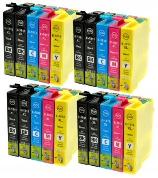 20x TUSZ DO EPSON XP-30 XP-102 XP-202 XP-205 T1811