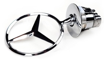 W205 C КЛАСС ЗВЕЗДА НА КАПОТЕ ЭМБЛЕМА ХРОМ 3d