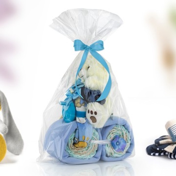 Motorek TORT z pampersów 4 Prezent na Chrzest HAFT