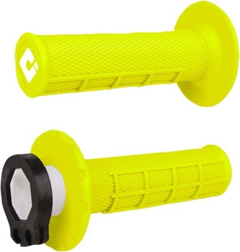 MANETKI ODI HALF-WAFFLE V2 LOCK-ON FLUO ŻÓŁTE