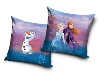 Poszewka na poduszkę velvet welurowa jaśka jasiek Frozen kraina lodu 40x40