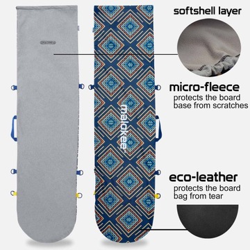 Pokrowiec na deskę snowboard bag torba etui plecak na buty 2w1