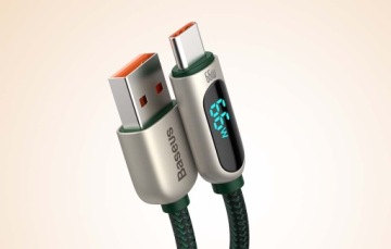 КАБЕЛЬ BASEUS FAST C USB TO USB TYPE C БЫСТРАЯ ЗАРЯДКА QC 66 Вт 1 м