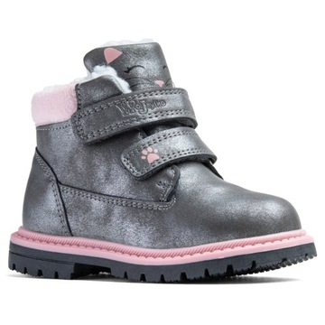 Trzewiki ocieplane trapery BIEŻNIK rzepy Wojtyłko