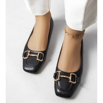 Черные балетки из эко кожи размер 40