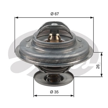 TH11687G1 GATES TERMOSTAT VLOŽKA CHLADÍCÍ