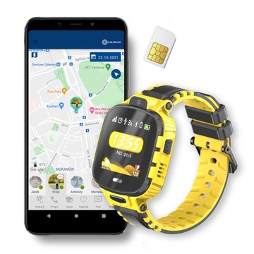 SMARTWATCH DLA DZIECI CALMEAN ACTIVE GPS IP67 SIM