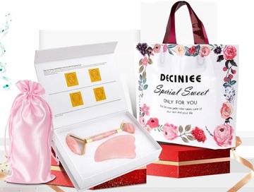 НЕФРИТОВЫЙ ВАЛИК И ПЛАСТИНКА ДЛЯ МАССАЖА ЛИЦА В ПОДАРОК