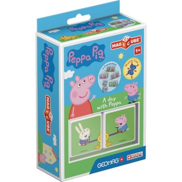 Geomag - MagiCube Peppa Pig - Dzień z Peppą - 2 el, Świnka Peppa