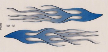 NAKLEJKA PŁOMIENIE NIEBIESKA KAT-M 0286 220x110mm