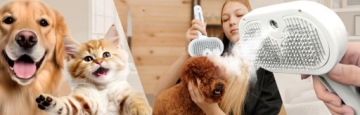 ЭЛЕКТРИЧЕСКАЯ СОБАКА КОШКА ПАРОВАЯ ЩЕТКА ДЛЯ УХОДА ЗА ШЕРСТЬЮ