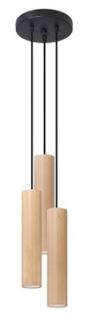 Lampa wisząca LINO 3P skandynawski do salonu i sypialni Sollux led