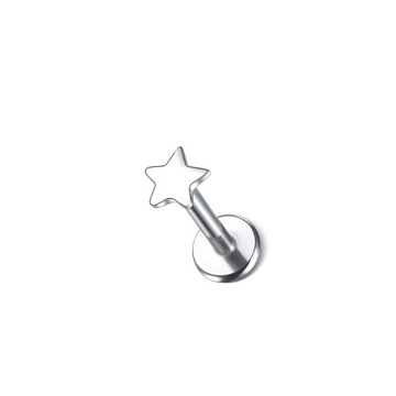10Pcs/lot Titanium Labret Piercing Tragus Stud Earring Internal Thread