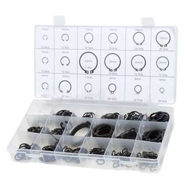 Набор наружных сегеровых колец 300 шт. 3-32 мм.