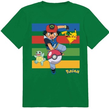 KOSZULKA DZIECIĘCA T-SHIRT DLA DZIECKA POKEMON 152 PREZENT JAKOŚĆ