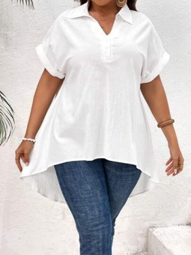 SHEIN PLUS SIZE BLUZKA DAMSKA BIAŁA CASUAL 44 1ŁFA