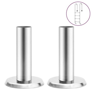 vidaXL Ручки для перил лестницы для бассейна, 2 шт., Нержавеющая сталь