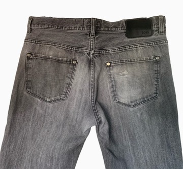 Hugo Boss Kansas Regular fit Dżinsy męskie Spodnie jeansowe szare W34 L30