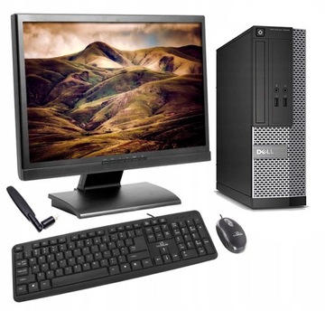 Tani zestaw PC do domu / biura 3020 i5 8/240GB WIN10 + monitor 24